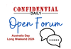 Weekend Open Forum