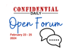 Weekend Open Forum