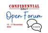 Weekend Open Forum