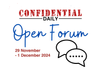 Weekend Open Forum