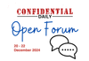 Weekend Open Forum